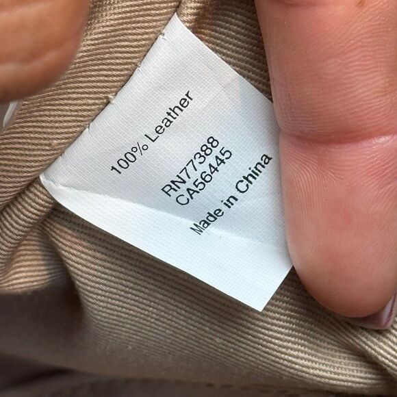 J. Crew Leather Envelope Clutch or Shoulder Bag Brown Antique Gold-Tone Chain - Picture 6 of 9